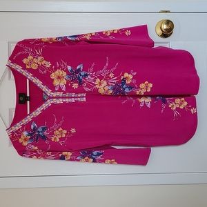 NWT! JM Collection tops! Petite Large! Bold Berry Combo! Rhinstud!